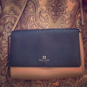 Kate spade Black/brown leather crossbody